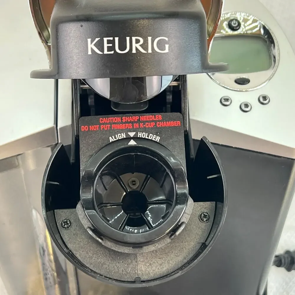 Keurig B60 Programmable K-Cup Coffee Maker Silver Black Tested Works